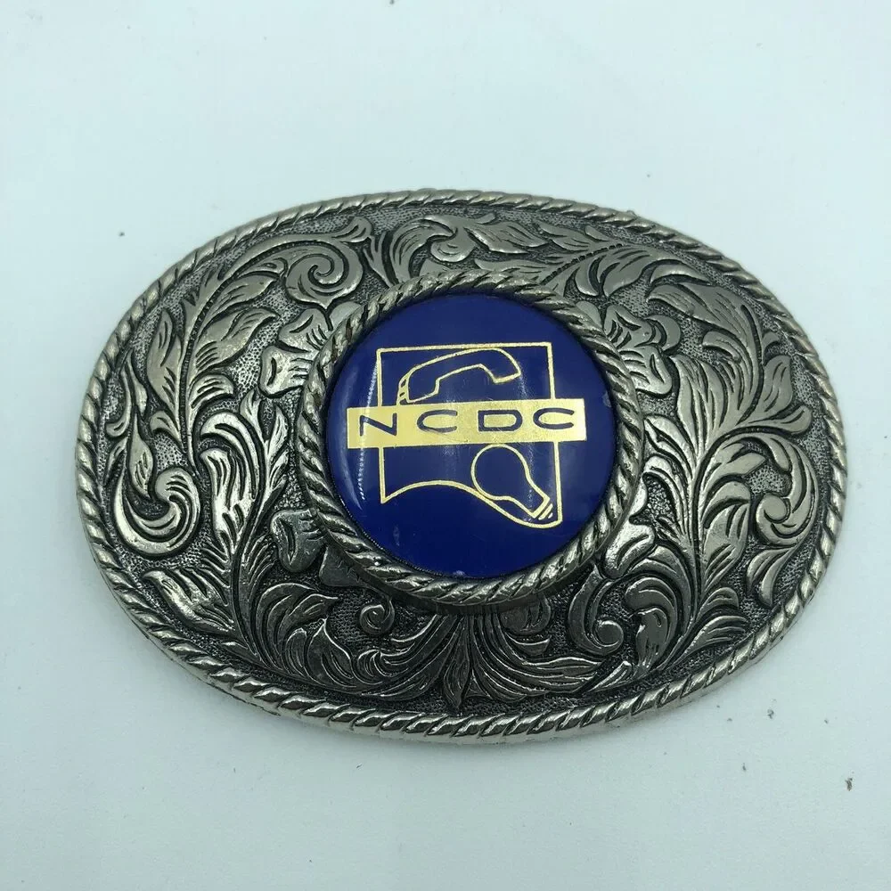 Vintage NC/DC Phone And Electric Company Belt Buckle